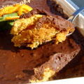 Moelleux_a_l_orange_chocolat_sesameC Moelleux à l'orange, couche crousti-fondante chocolat-sésame (Claire)