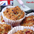 Muffins_a_l_orange_sanguine_linC Muffins à l'orange sanguine, fruits séchées et lin (Tarzile)