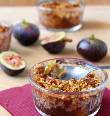 Photo de la recette : Crumble allégé aux figues et miel