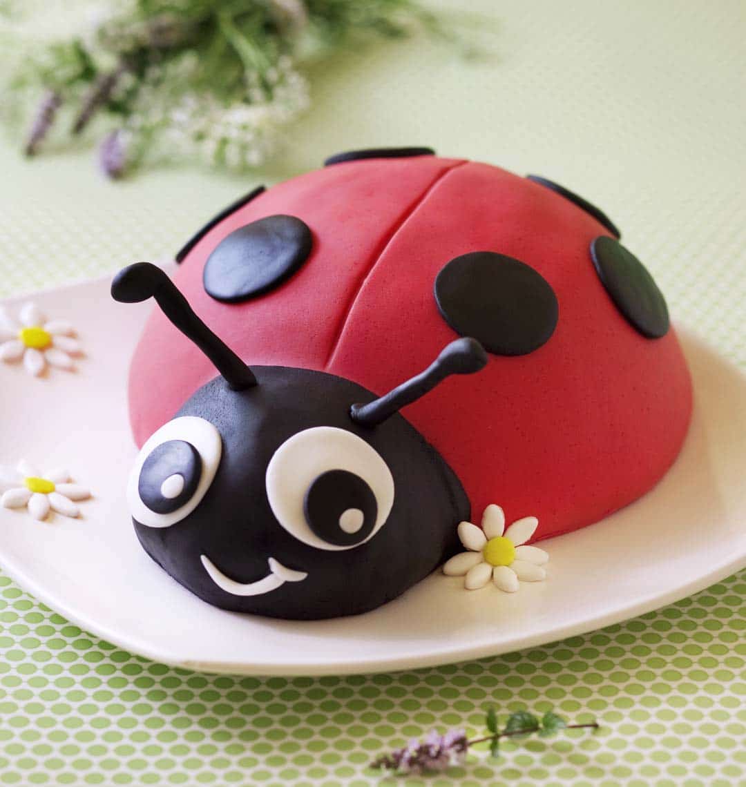 Coccinelle facile en 3D Ladybird cake Blog de cuisine  - gateau anniversaire coccinelle