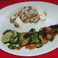 Champignons_blancs_sauce_feta_et_ses_legumesC Champignons blancs sauce feta et ses légumes (Didier)