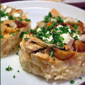 Champignons_gratines_et_sa_puree_de_fetaC Champignons gratinés et sa purée de légumes (Béa)