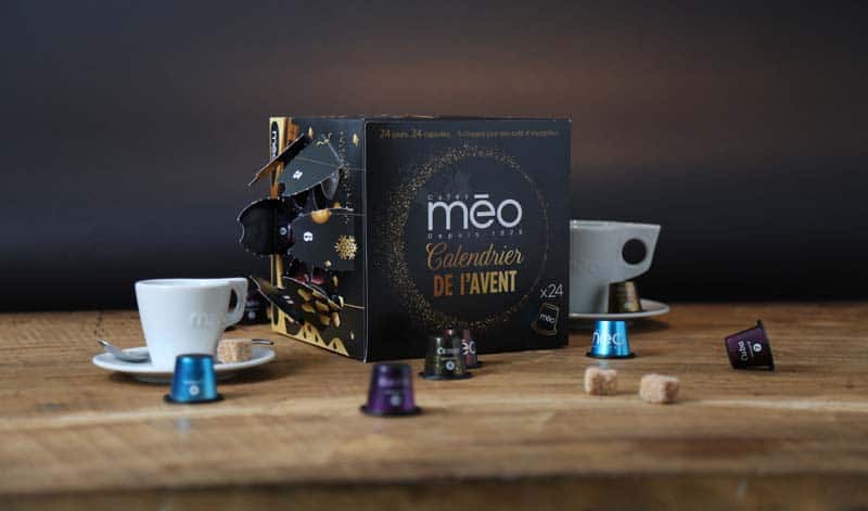 Calendrier de l'avent cafés Méo