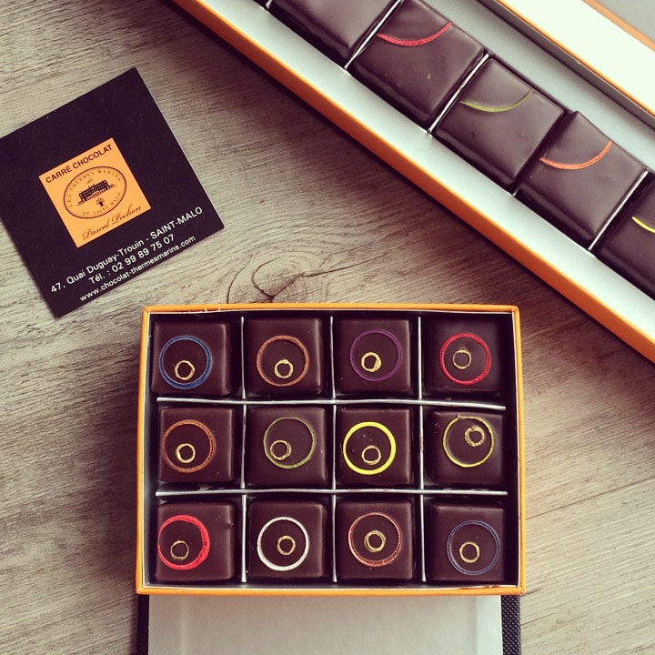 Carré chocolat de Pascal Pochon, collection Fruits & épices et collection Herbes aromatiques - Salon du chocolat 2017