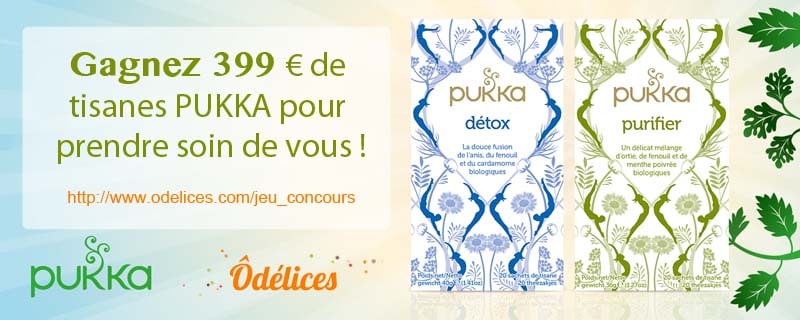 Gagnez 399€ de tisanes PUKKA pour prendre soin de vous !