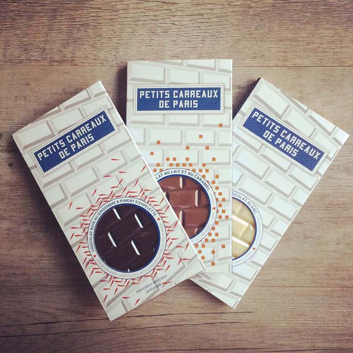 Tablette Petits carreaux de Paris / salon du chocolat 2017