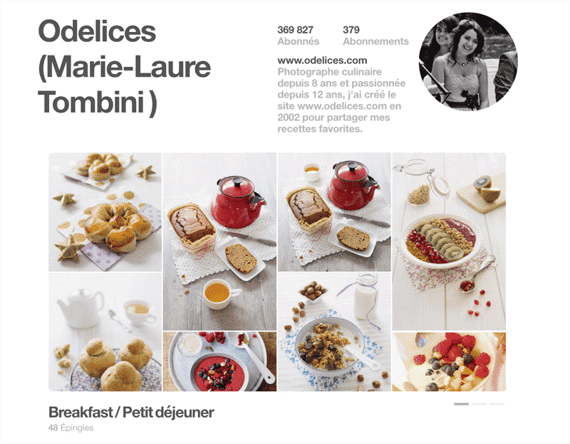 Compte Pinterest Odelices : @odelices