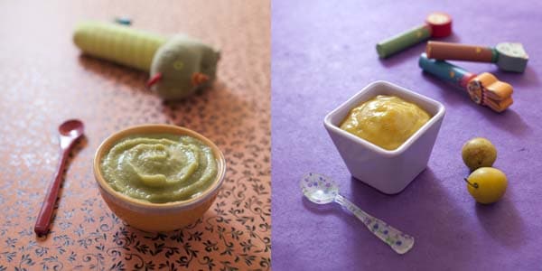 Recettes de purée et compote bio pour bébé