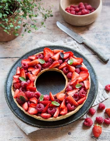Tarte fraises framboises