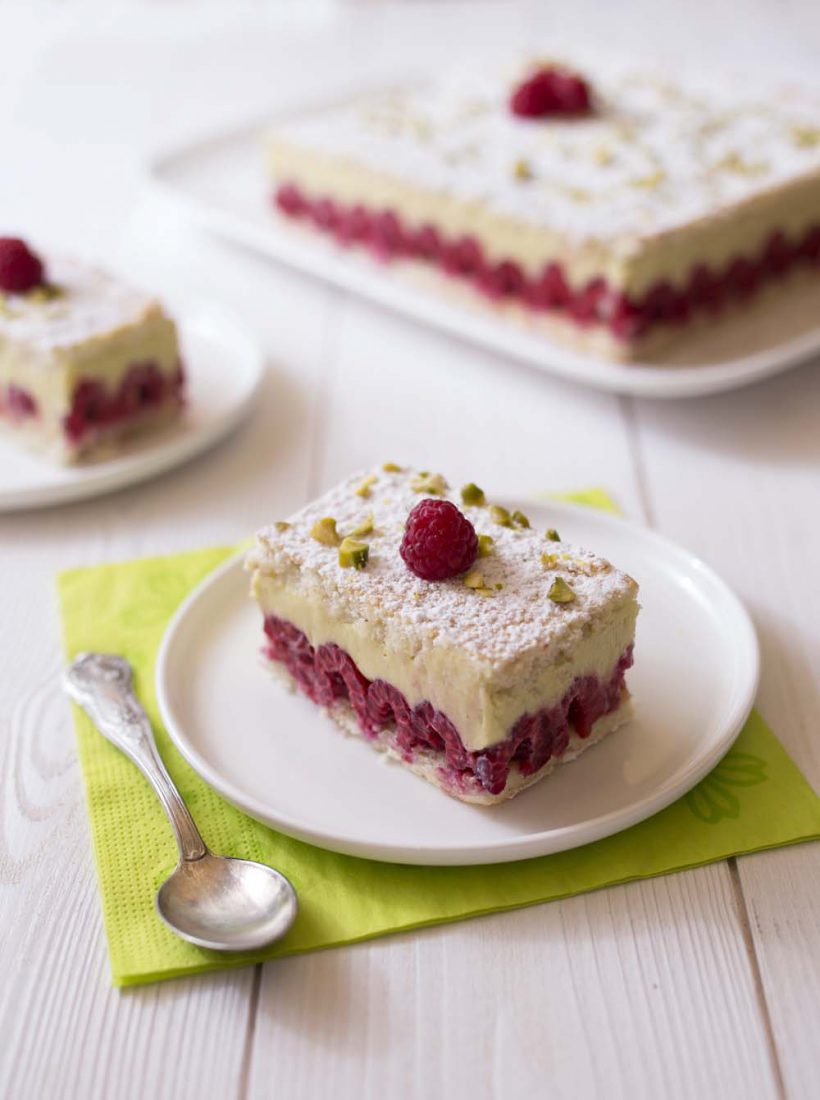 Photo de la recette : Framboisier à la pistache