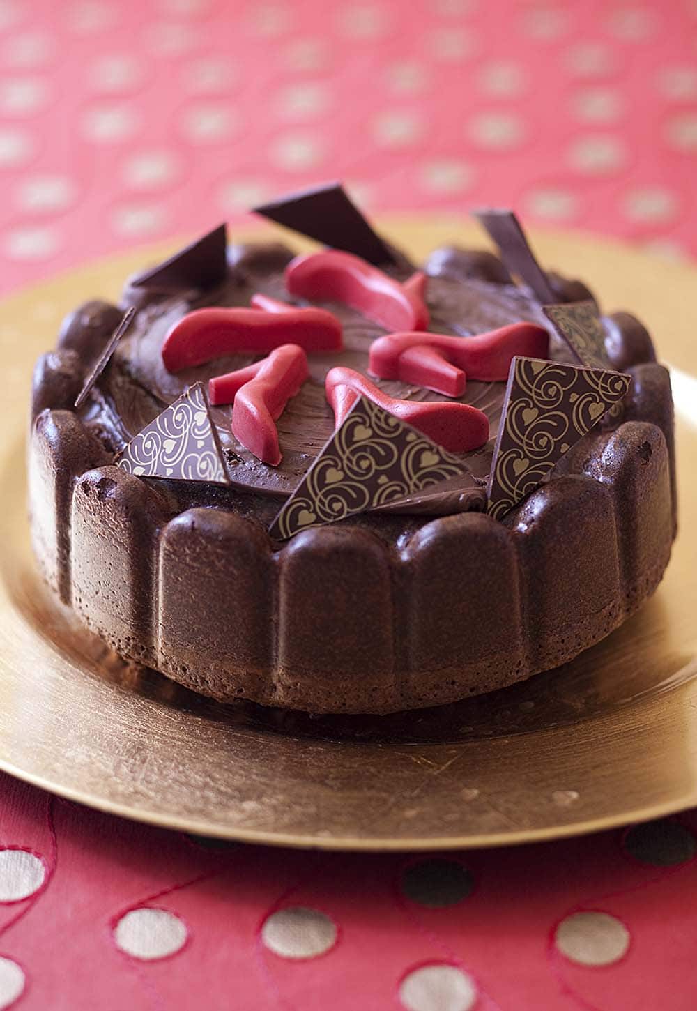 Gâteau d'anniversaire au chocolat et pralin, spécial tango ...