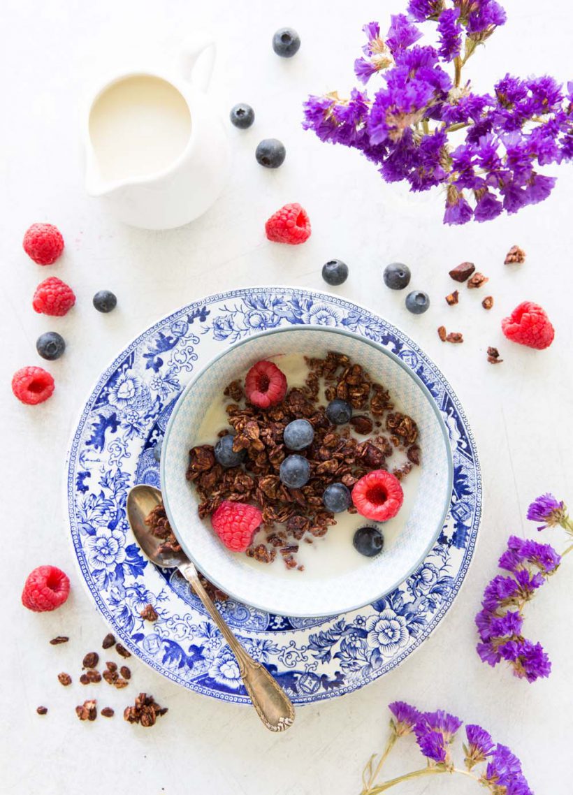Photo de la recette : Granola croustillant au chocolat