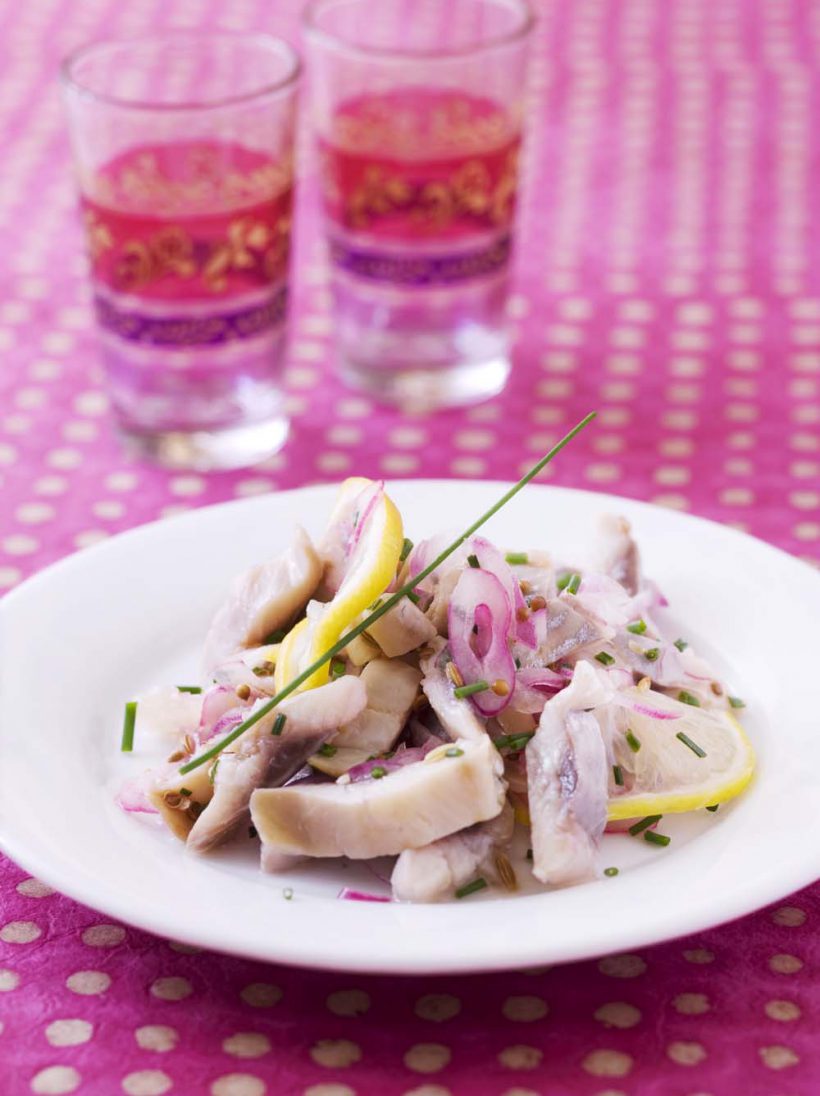 Photo de la recette : Harengs marinés au citron