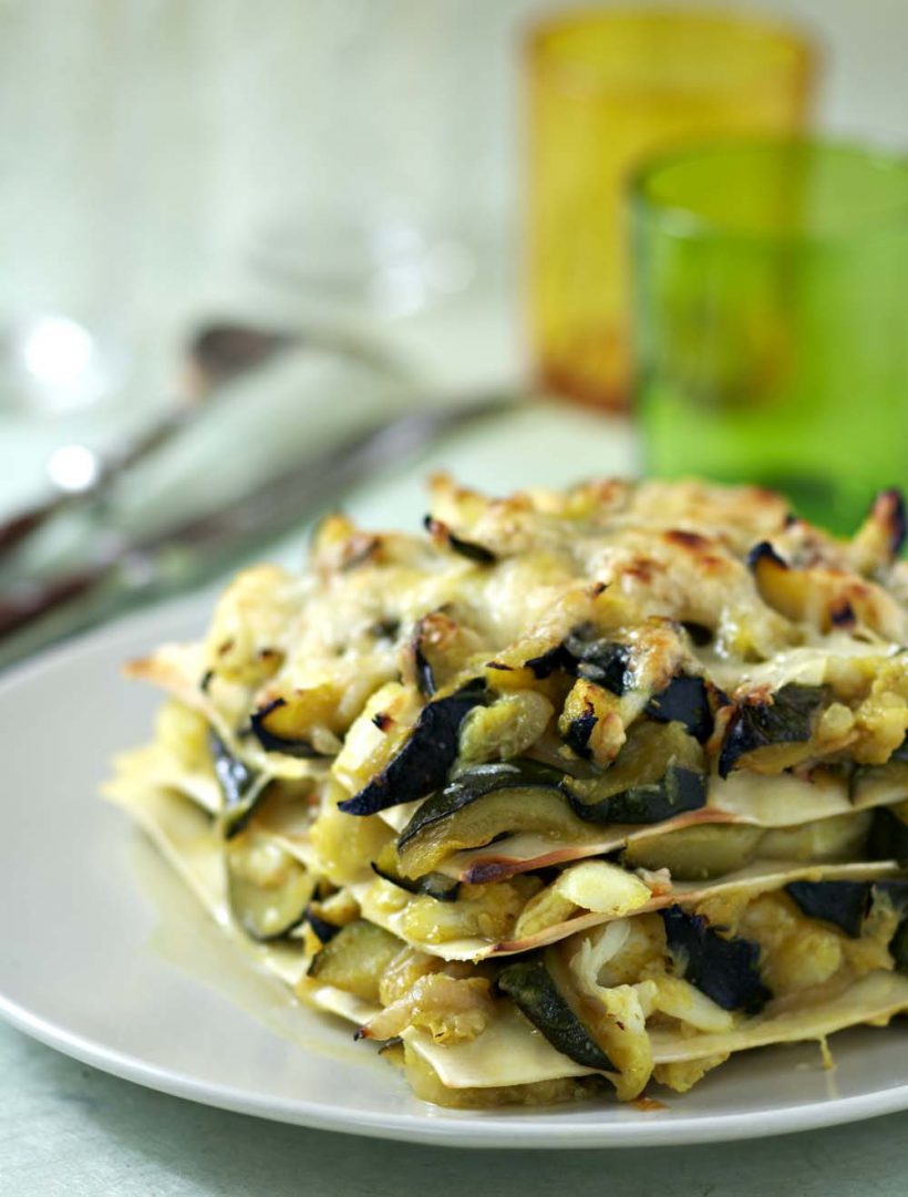 Photo de la recette : Lasagnes courgettes crabe curry