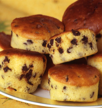 Photo de la recette : Muffins Ã  lâorange et aux pÃ©pites de chocolat