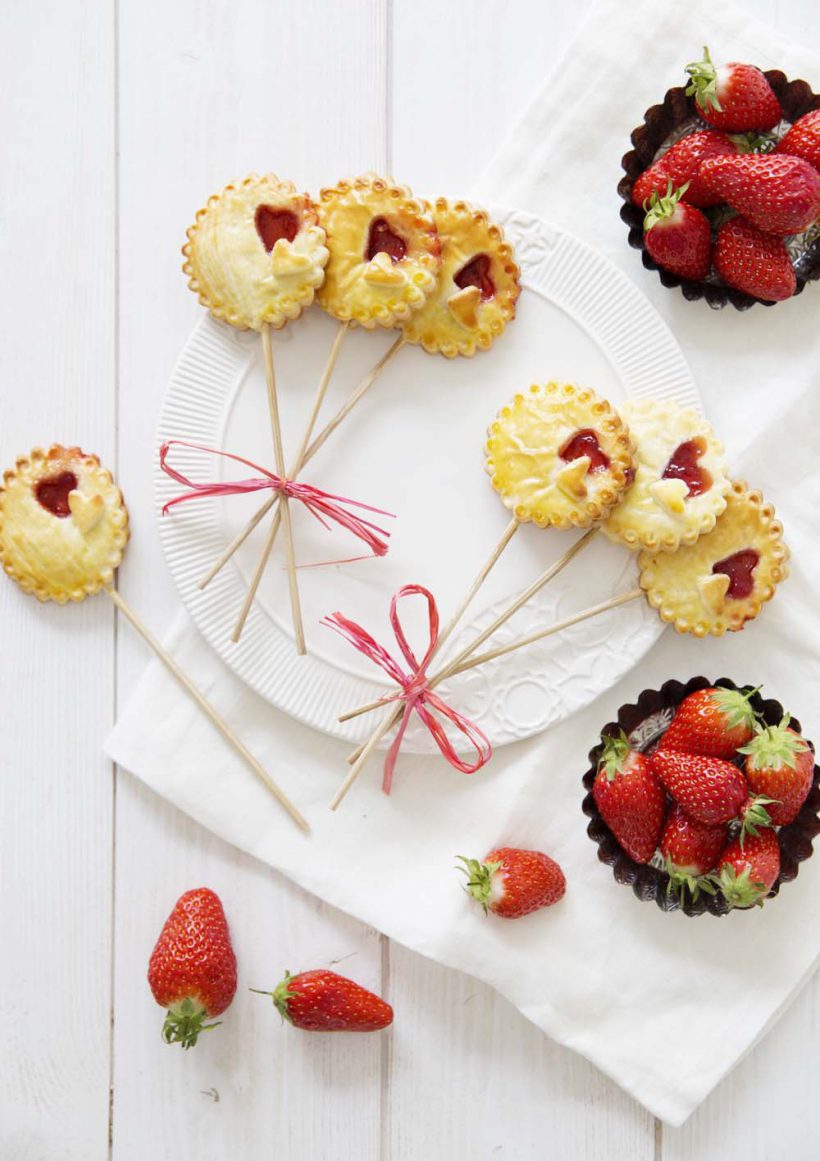 Photo de la recette : Pie pops à la fraise