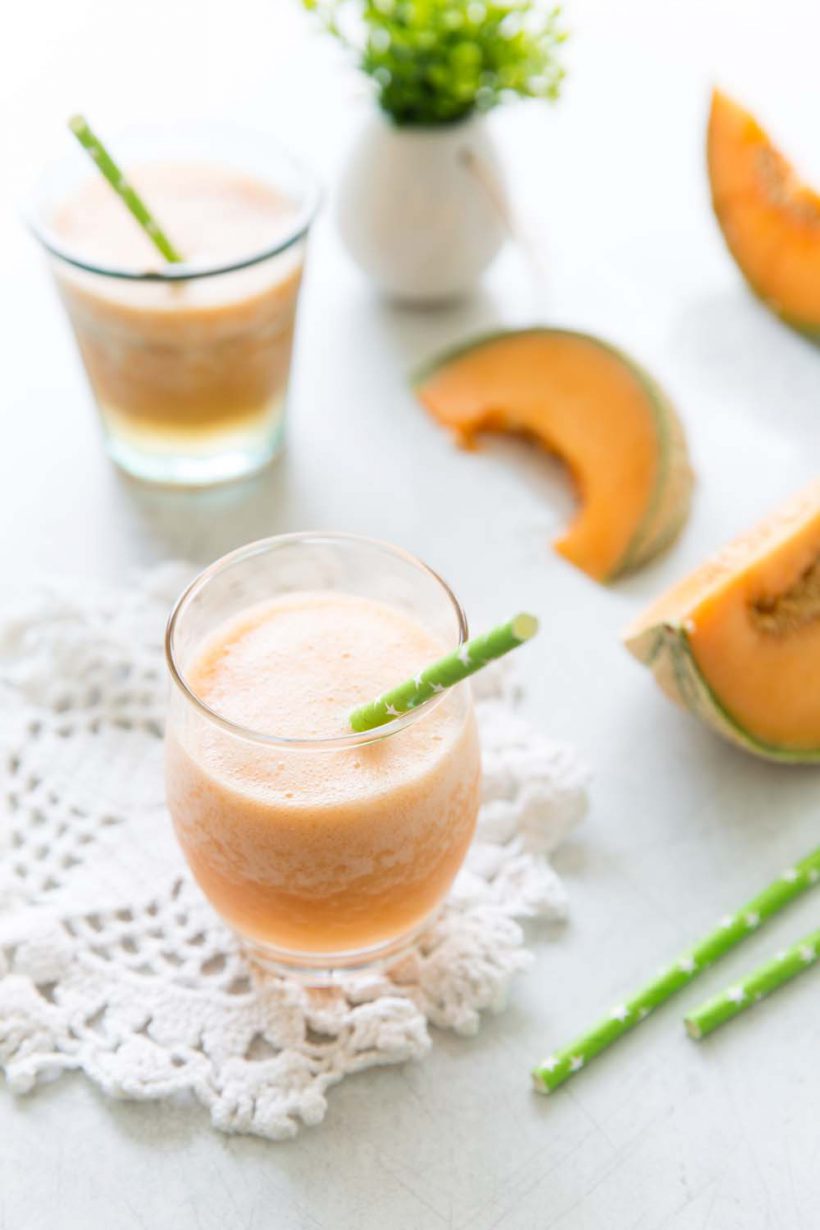 Photo de la recette : Slushie de melon au vin rosé