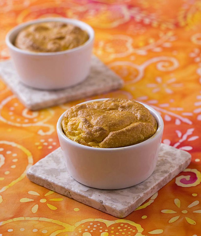 Photo de la recette : Soufflés aux carottes et crevettes