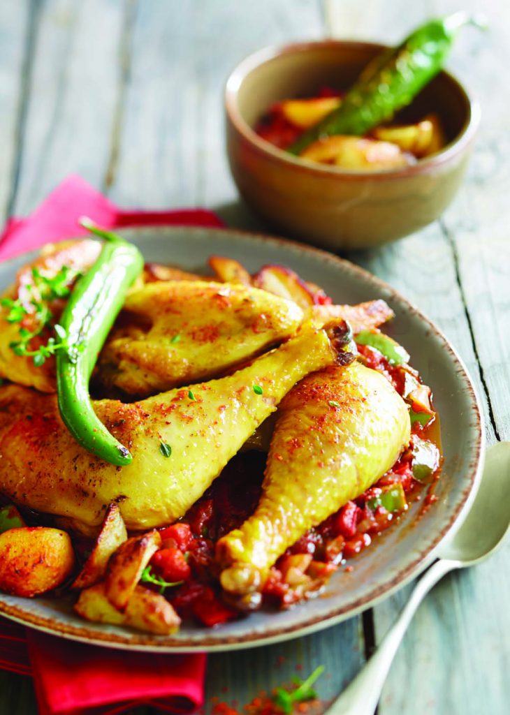 Photo de la recette : Poulet fermier label rouge St Sever au piment d’Anglet