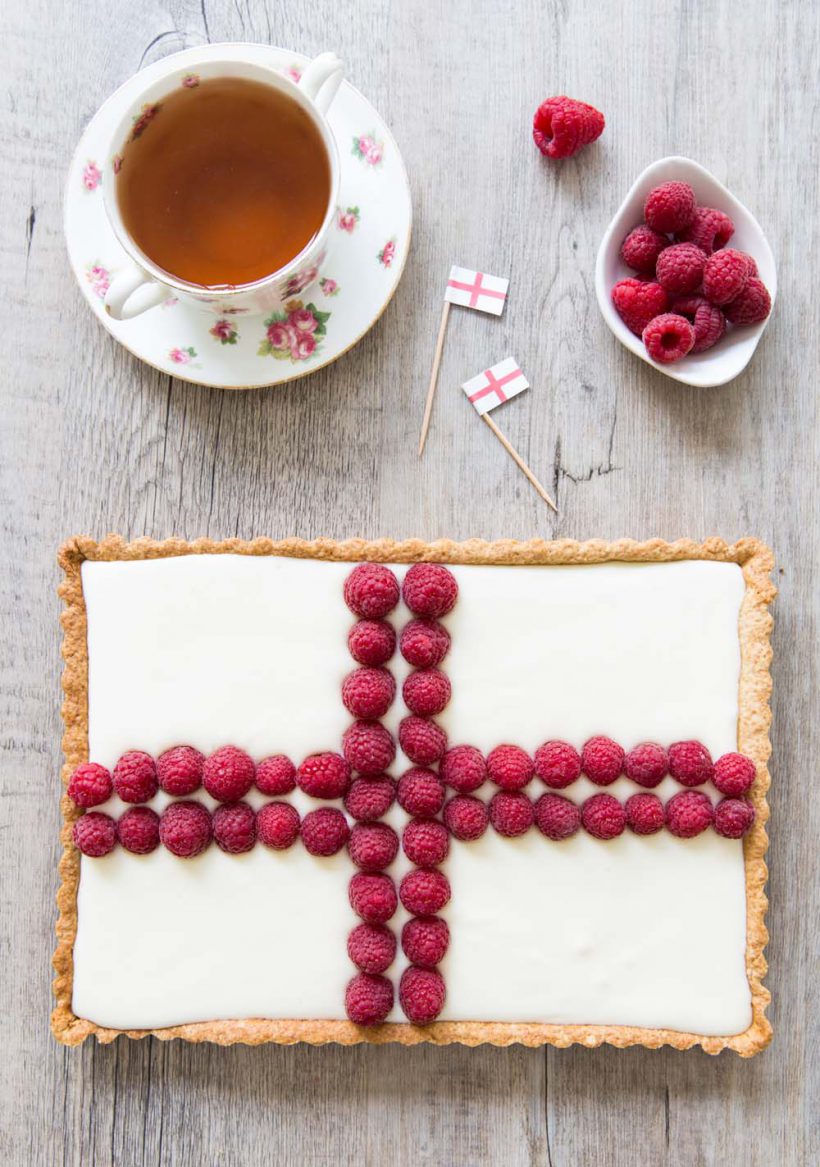 Photo de la recette : Tarte cheesecake citron – drapeau anglais